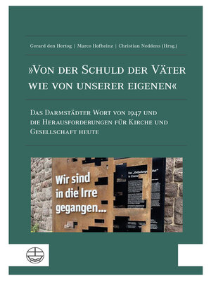 cover image of »Von der Schuld der Väter wie von unserer eigenen«